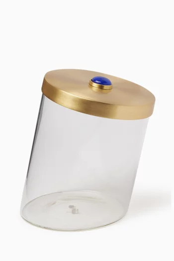 Stone Slanted Jar in Glass