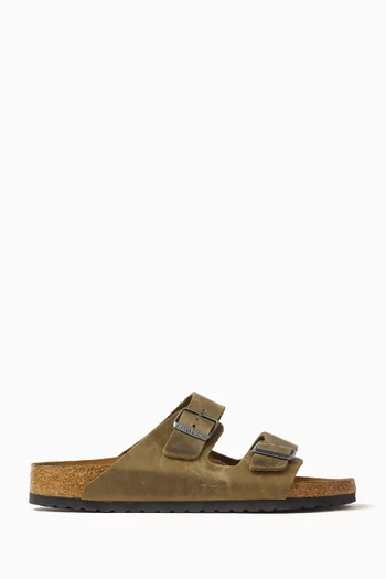 Arizona Soft Footbed Sandals in Oiled Leather