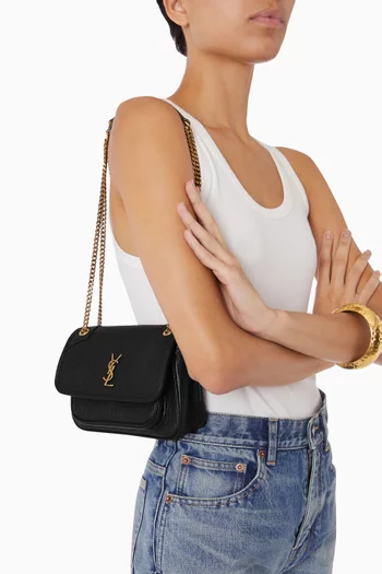 Mini Niki Crossbody Bag in Leather