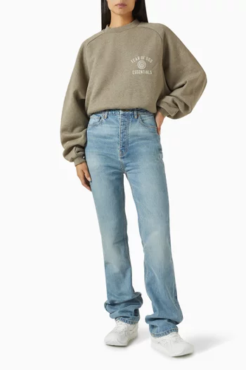 High Waisted Fitted Jeans