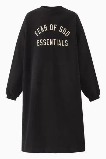 Logo Dress in Fleece