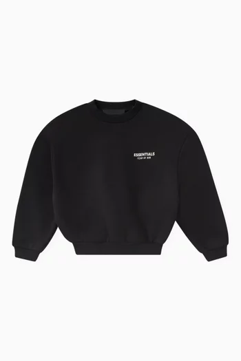 Chest Logo Sweatshirt in Fleece