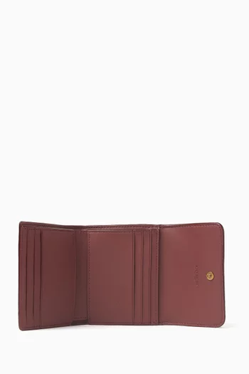 Small Mila Flap Wallet in Signature Canvas