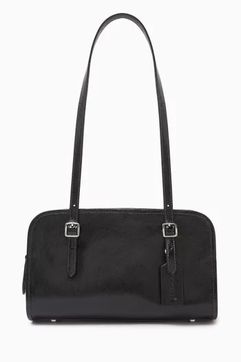 حقيبة سوينج بسحّاب جلد ناعم