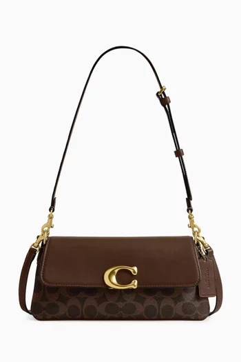 Jet Shoulder Bag in Signature Canvas & Leather