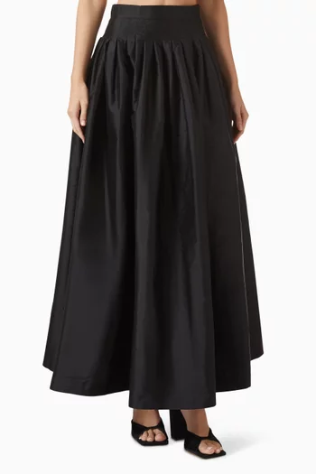 Yass Ball Maxi Skirt in Silk Taffeta