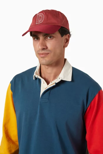 D-embroidered Baseball Cap in Canvas