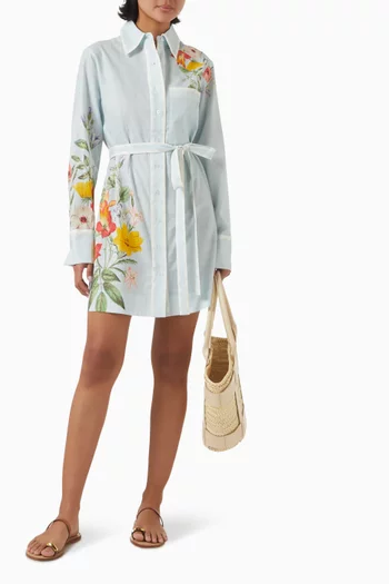 Demi Mini Dress in Cotton & Linen