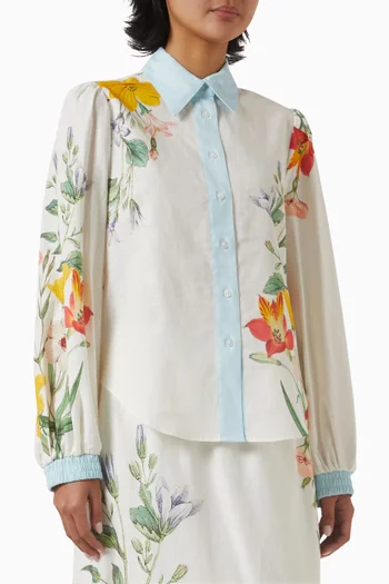 Rafferty Top in Linen & Cotton