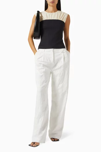 Haven Top in Mixed Fabric