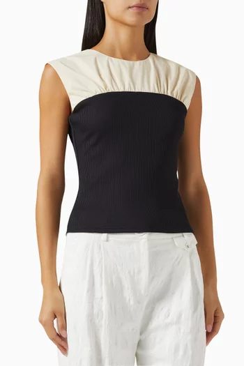 Haven Top in Mixed Fabric