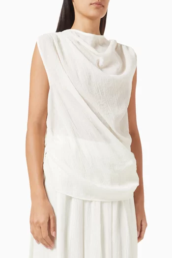 Faith Draped Top in Cotton