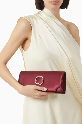 Vivien Clutch in Satin