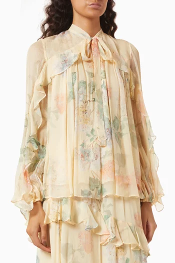 Illuminate Flutter Top in Viscose