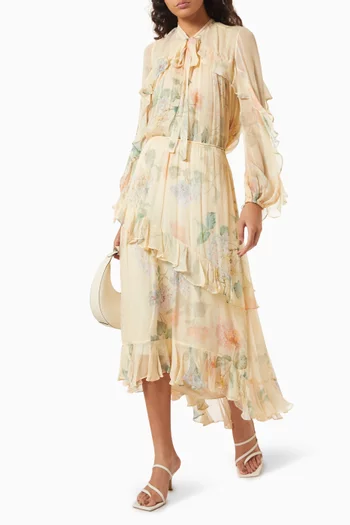 Illuminate Asymmetric Skirt in Viscose