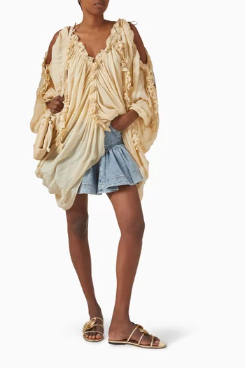Illuminate Draped Blouse in Viscose