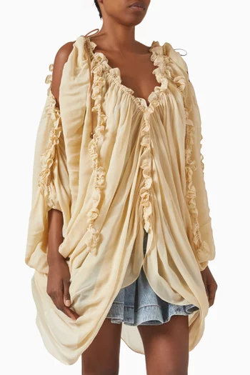 Illuminate Draped Blouse in Viscose
