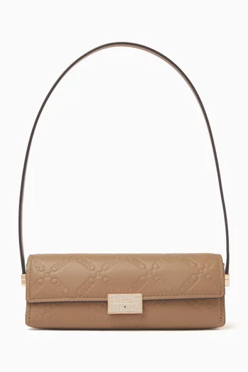Small Ludlow Pochette in Monogram-embossed Leather
