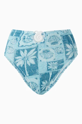 Tropics High-waisted Bikini Briefs
