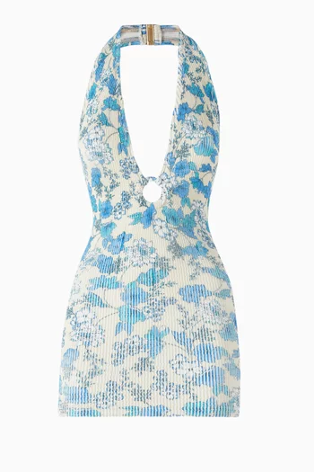Neptune Mini Dress in Stretch Nylon