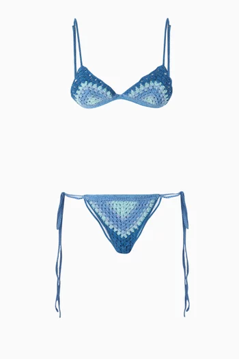 Peaches Crochet Bikini Set