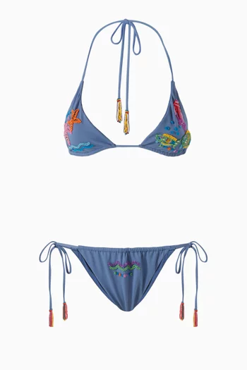 Beaded Kini Bikini Set