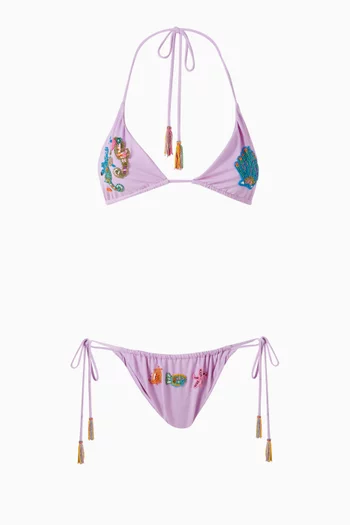 Beaded Kini Bikini Set
