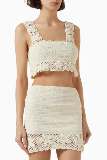 Seastar Crop Top in Crochet