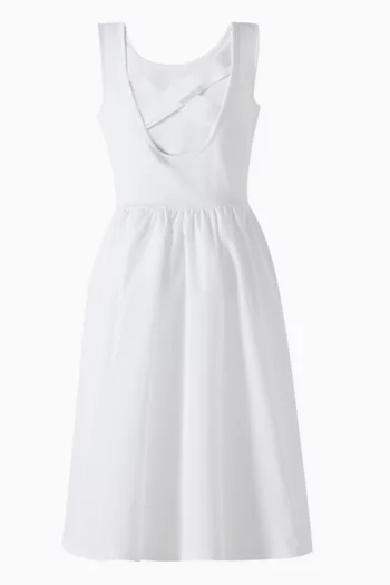 Flared Dress in Viscose-blend