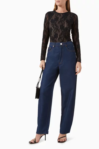 Lace Bodysuit in Nylon-blend