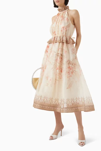 Illuminate Halter Midi Dress