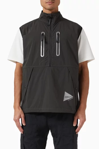 x and wander Vest in Brushed Nylon