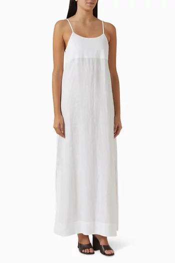 Leiden Cami Maxi Dress in Organic Linen