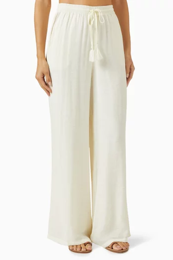 Tahiti Drawstring Pants in Viscose-blend