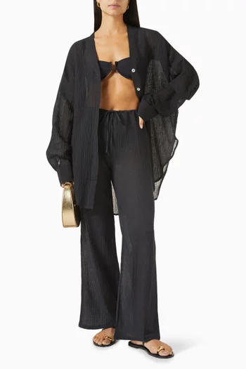 Belize Pants in Crinkle-linen