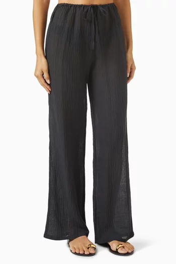 Belize Pants in Crinkle-linen
