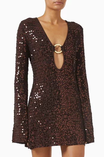 Montego Sequin-embellished Mini Dress