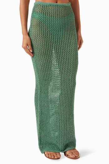 Fontelina Crochet Maxi Skirt