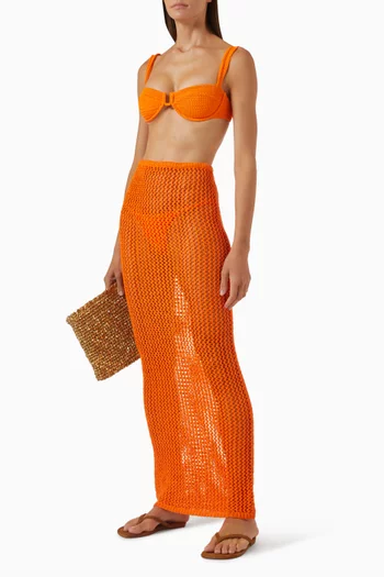 Fontelina Crochet Maxi Skirt