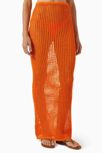 Fontelina Crochet Maxi Skirt