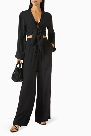 Tahiti Drawstring Pants in Viscose-blend