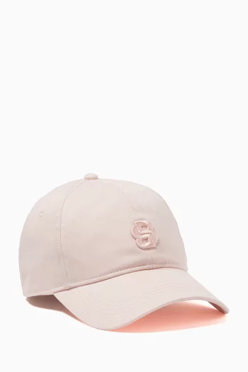 B-icon Cap in Cotton Twill