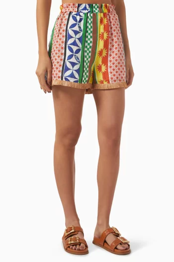 Samie Shorts in Ramie