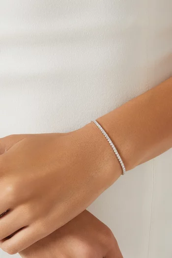 Diamond Tennis Bracelet in 18kt White Gold