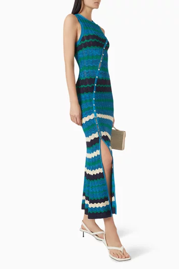 Ratena Striped Maxi Dress in Knit