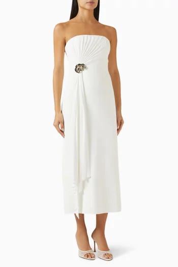 Whitnell Draped Midi Dress