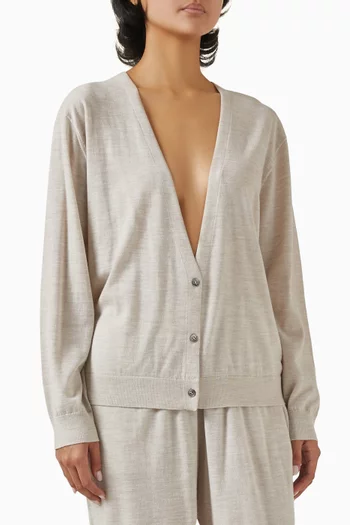 Button Cardigan in Merino Wool