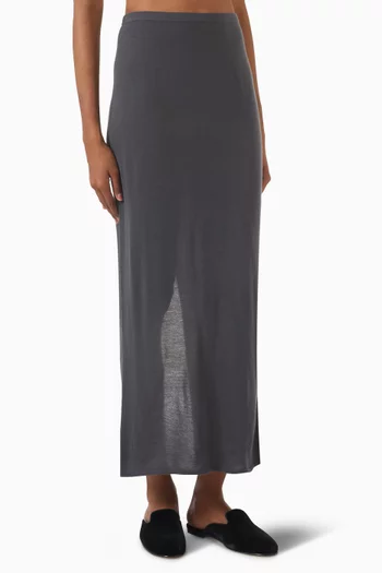 Maxi Skirt in Merino Wool