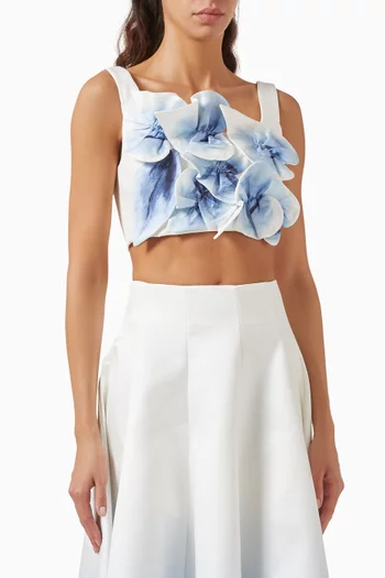 Cragiburne Floral-appliqué Top