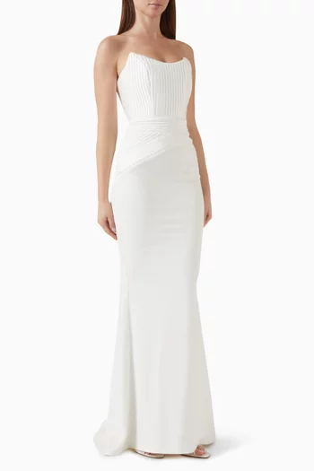 Reine De Reinettes Gown in Stretch Crepe